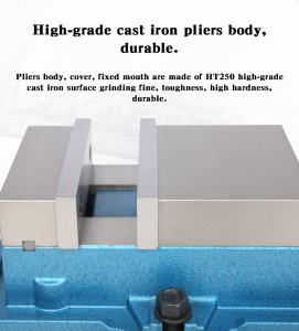 QM Serie Heavy Duty Bench Héich Qualitéit Präzisioun CNC Vise fir Milling Machine