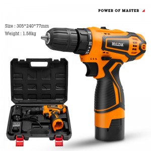 Ergonomic Handle Cordless Handheld Power Drills With Tool Only
