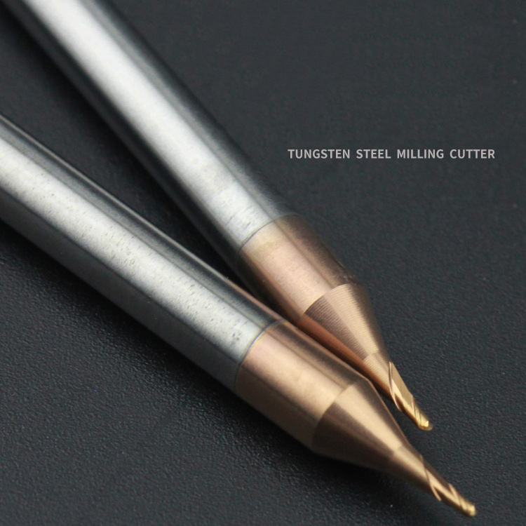 Factory directly supply Lathe End Mill - HRC55 Carbide Micro-diameter Ball Nose End Mill – MSK