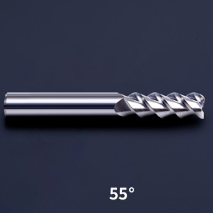HRC55 තොග නොමිලේ සාම්පල 3 Flute End Mill 3mm Single Blade CNC මෙවලම්