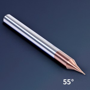 HRC55 Carbide 2 Flute Micro End Mill Micro-inch tungsten steel milling cutter