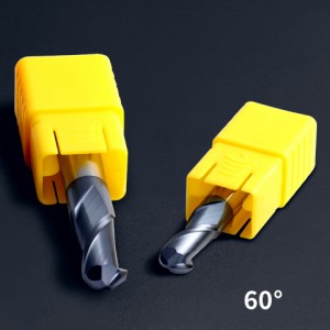 HRC60 CNC Tools կարբիդ գնդիկավոր քթի երթուղիչի բիթ