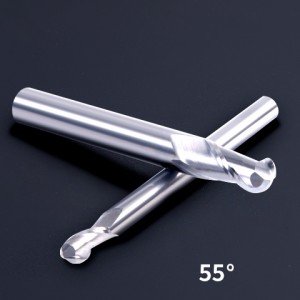 HRC55 Aluminium werkstuk hardmetalen kogelfrees