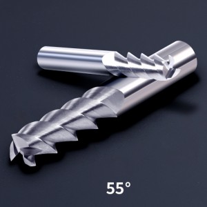 HRC55 Engros gratis prøve 3 fløjte endefræser 3 mm enkelt klinge CNC-værktøj