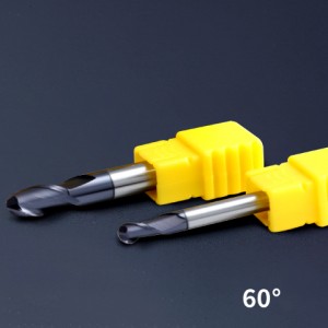 HRC60 CNC Tools karbīda lodveida priekšgala frēzes uzgalis