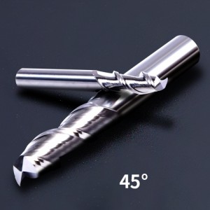 HRC45 2 Flute Carbide Straight Shank End Mill Flat End Mill