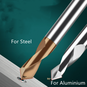 CNC Volframborrverktyg Metall Solid Carbide Skärbitar Spot Fasad Drilling Bit