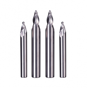 2 Flutes Wood Tapered Ball Nose Long End Mill