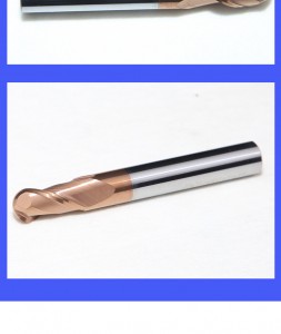 12mm CNC Carbide Ball Nasus Milling Cutter 2 Flutes