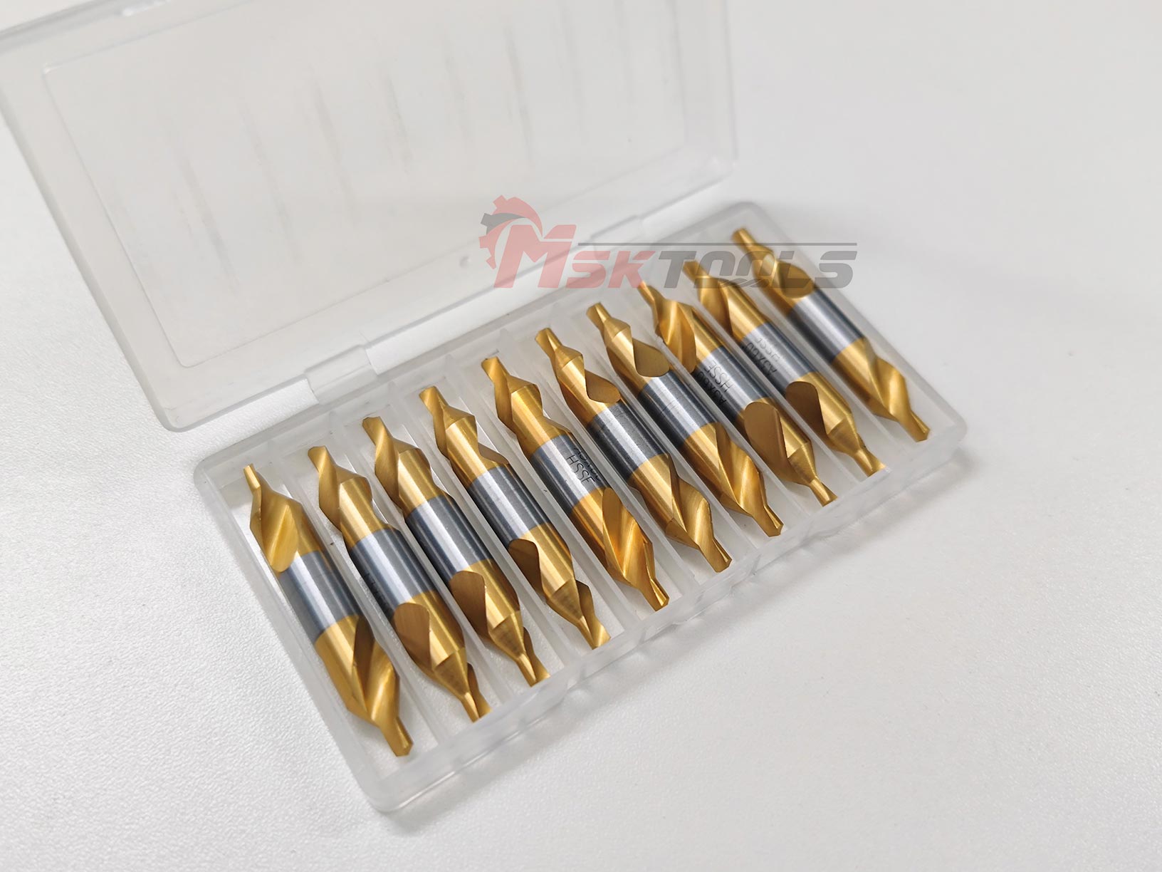 MSK HSSE Double Side A Typ Center Drill Bits Tin Coating