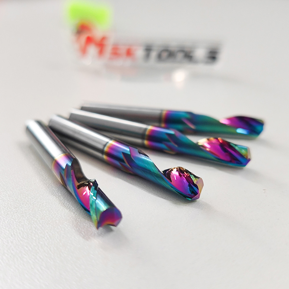 Single Flute End Mills for AL or Wood with Coated or Uncoated