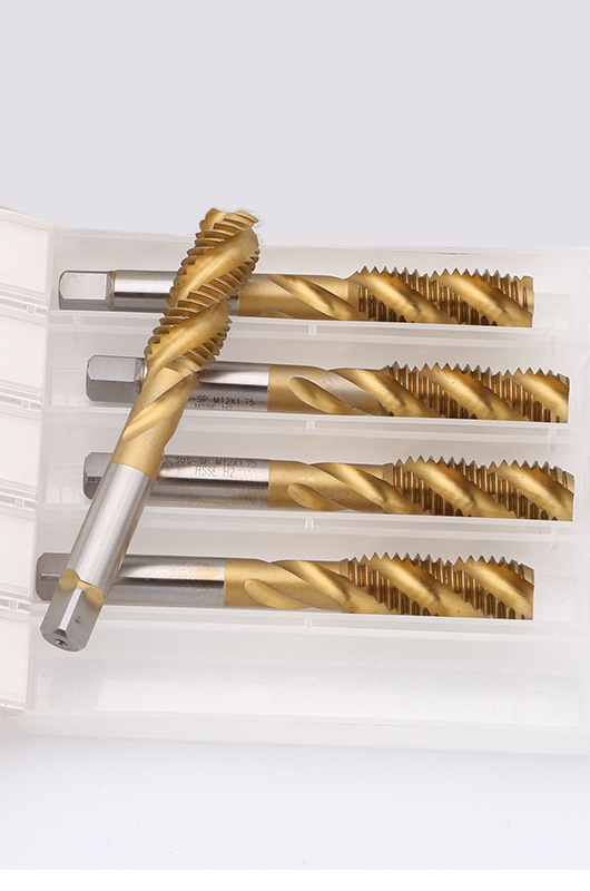High definition Straight Flute Taper Reamer - M35 Tin Right Hand Thread Spiral Flute Machine HSS Taps – MSK