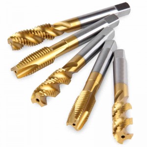 I-M35 DIN371/376 TIN Coating Thread Spiral Helical Flute Machine Taps