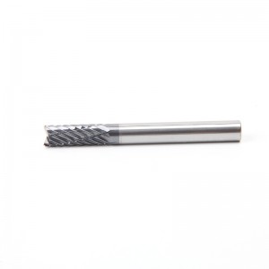 China Manufacture Carbide Corn Teeth End Mill With Spiral Flute