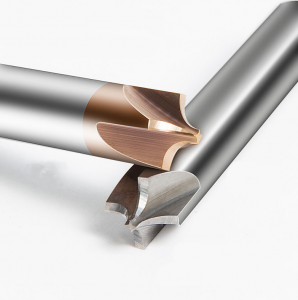 Carbide HRC65 4 Flutes Chamfer Milling Cutter