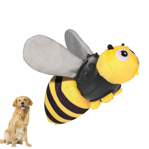 Bieneförmiges Kauspielzeug für Haustiere, interaktives Biss-Quietschspielzeug für Hunde, aggressives Kauspielzeug für Hunde