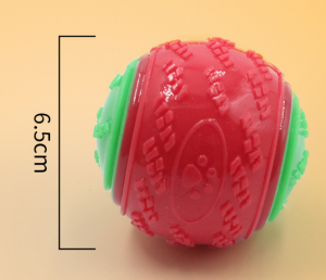 E etselitsoe 6.5cm/9cm Pet Chew Toys Interactive Dog Squeaky Toys Ball