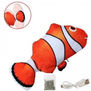 卸売カスタムUSB充電式模擬魚のおもちゃ