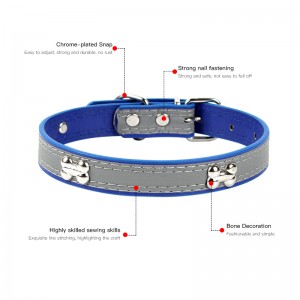 Customized Waterproof Adjustable Pet Reflective Collars