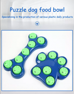 Paw Shape Interactive Food Dispenser Pet Bocor Food Dolanan