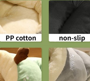 Wholesale Cotton Shoe Shape Plush Warm Pet Beds
