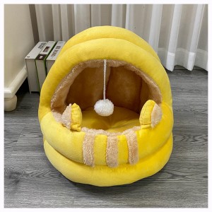 Wholesale Plush Soft Comfortable Pet Nest with Toys Ball