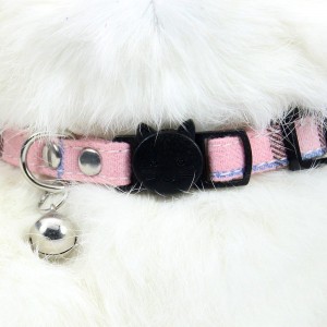 Multicolor Adjustable Nylon Pet Collar With Bell