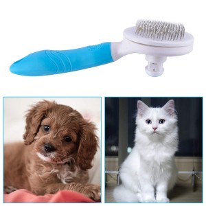 مشط مزيل شعر الحيوانات الأليفة ذاتي التنظيف مخصص