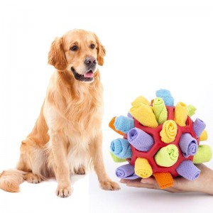 Dozator interactiv de hrană puzzle pentru animale de companie Snuffle Toys Ball