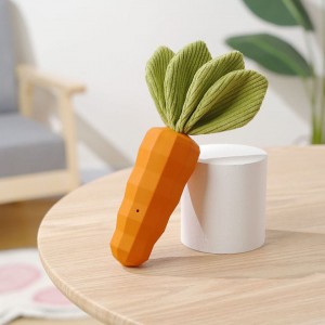 Издржливи играчки за џвакање за чистење на заби во облик на морков