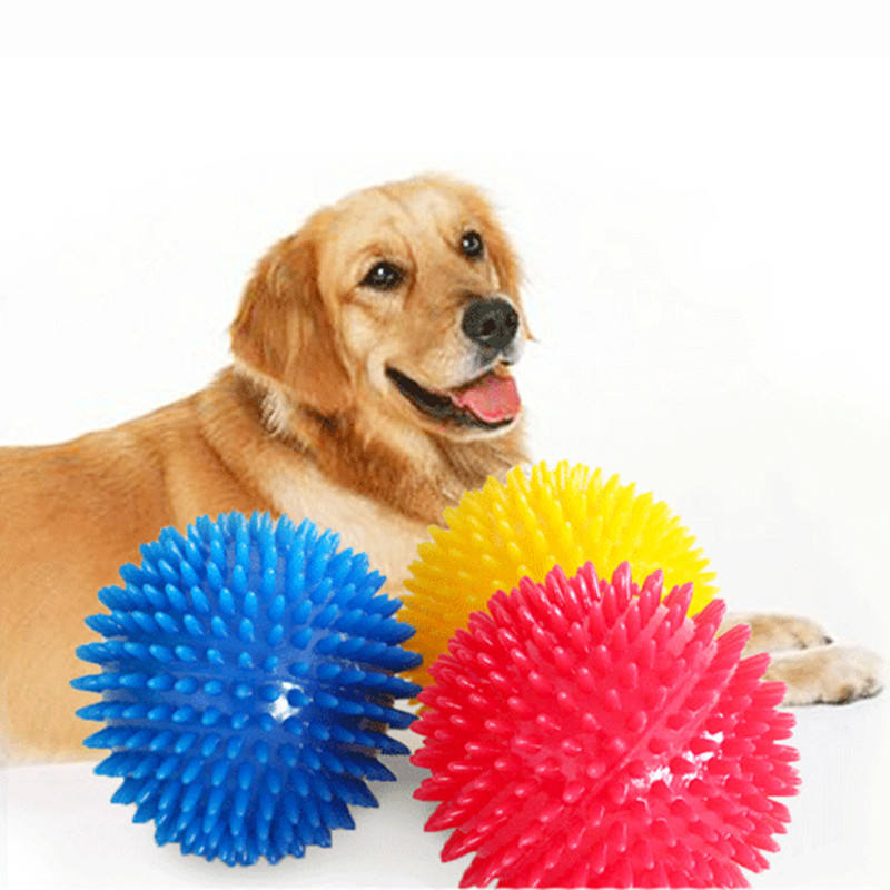 Hot Selling Durable Rubber Interactive Squeaky Dog Toys Ball