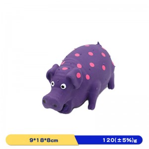 Durable Latex Spotted Pig Pet Chew Toys