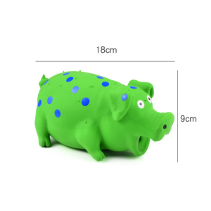 Durable Latex Spotted Pig Pet Chew Toys