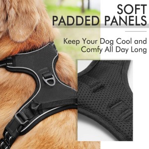 Nylon Reflective Soft Breathable Dog Walking Harness Vest