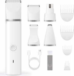 4 In 1 USB Rechargeable Electric Pet Hair Trimmer Set