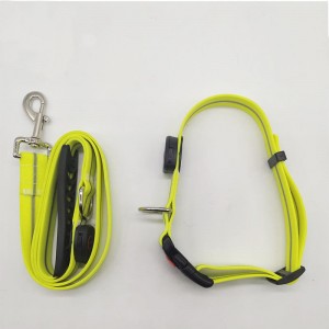 Borong USB Charging LED Light Pet Collar Leash Set