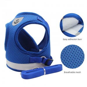 Grousshandel haltbar Reflektéierend Dog Harness Leash Set