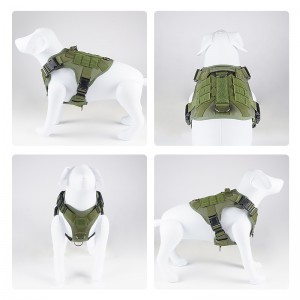 Durable Nylon Adjustable Tactical Training Pet Vest Harness