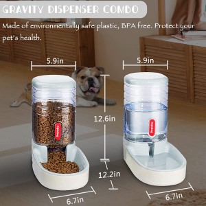 Vendita calda Distributore automaticu di cibo Alimentatore d'acqua per animali domestici
