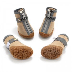4 шт./компл. роскошные зимние водонепроницаемые носки для обуви для домашних животных
