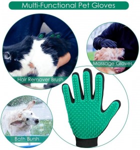 Custom Silicone Massage Cleaning Pet Grooming Glove Brush