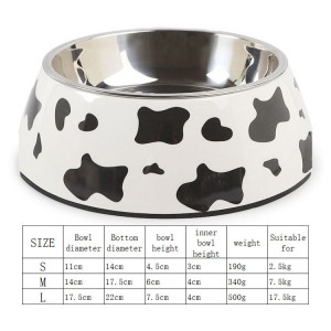 Wholesale Custom Stainless Steel Anti-slip Pet Bowl