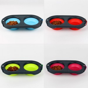 Hot Sale Silicone Collapsible Pet Bowls & Feeders