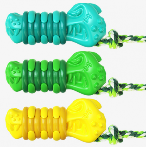 Смешна играчка за џвакање куче за чистење на моларни заби во облик на глава на крокодил