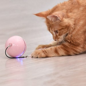 USB Rechargeable Smart Automatic Spinning Cat Toys Mpira