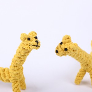 Miro Rope Teeth Horoi Ngaungau Giraffe Cute Dog Chew Toy