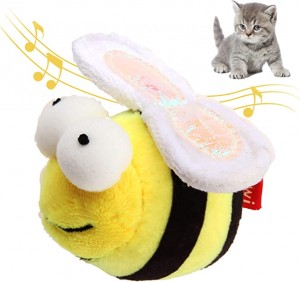 Sib tham sib Electronic Plush Chirping Bird Cat Squeaky Toy