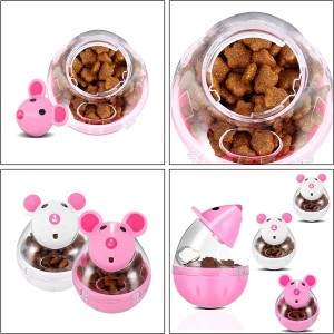 Puzzle en forme de souris, distributeur de nourriture lente, distribution de friandises, jouets pour chats