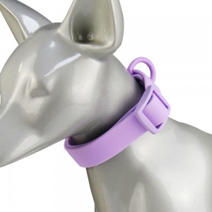 Collar de PVC ajustable impermeable personalizado para perros