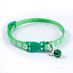Wholesale Adjustable Nylon Cat Dog Collar With Bell
